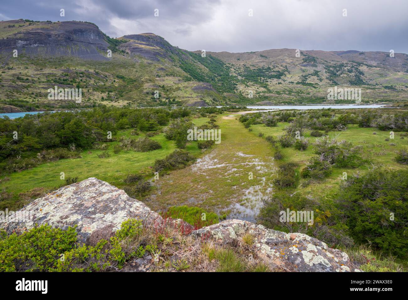 Torres del Paine Nationalpark, Patagonien, Chile Stockfoto