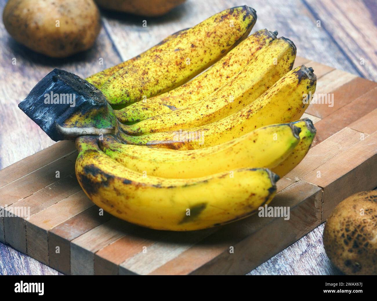 Tropische Früchte, köstliche Banane gut für gesund, voller Vitamine und Nährstoffe Stockfoto