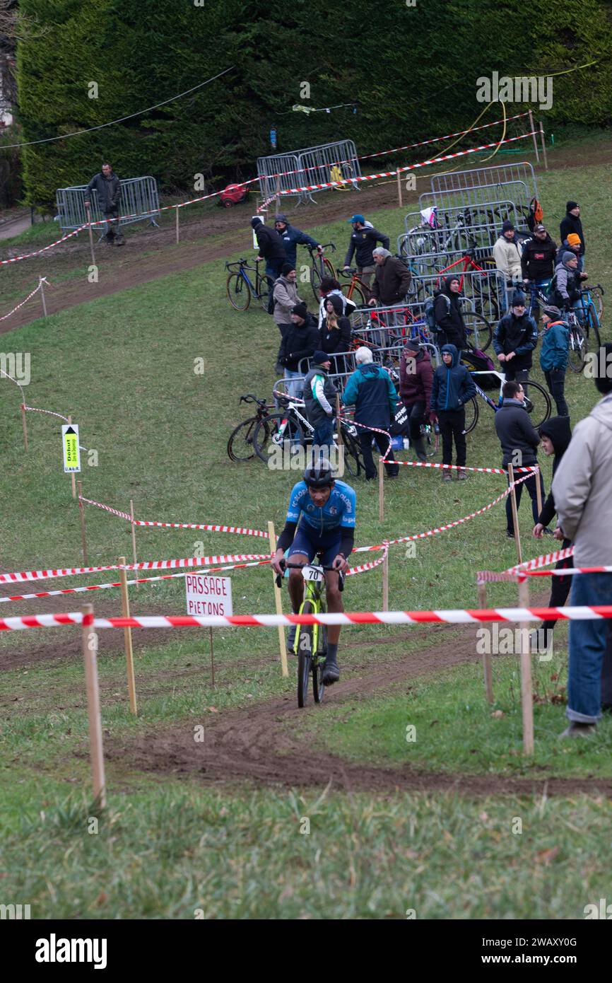 Championnat régional Cyclo Cross 2024 charente Stockfoto