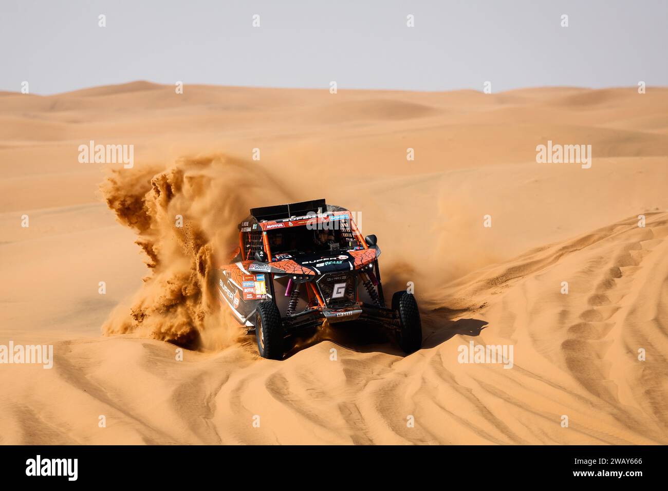 314 MEEKE Kris (gbr), ROSEGAAR Wouter (nld), G-Rally Team, G-Rally Team OT3, FIA Challenger, Aktion während der dritten Etappe der Dakar 2024 am 8. Januar 2024 zwischen Al Duwadimi und Al Salamiya, Saudi-Arabien Stockfoto