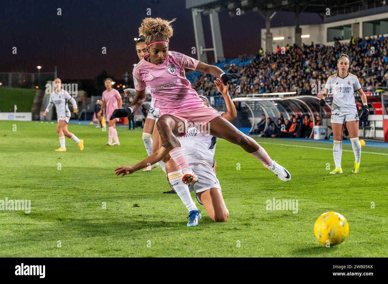 Madrid, Madrid, Spanien. Januar 2024. LigaF Frauen Champions Fußball Spiel - Real Madrid 2 - Madrid CFF (01.07.2024).23 LUANY VITÃ'RIA (Bild: © Oscar Manuel Sanchez/ZUMA Press Wire) NUR REDAKTIONELLE VERWENDUNG! Nicht für kommerzielle ZWECKE! Stockfoto