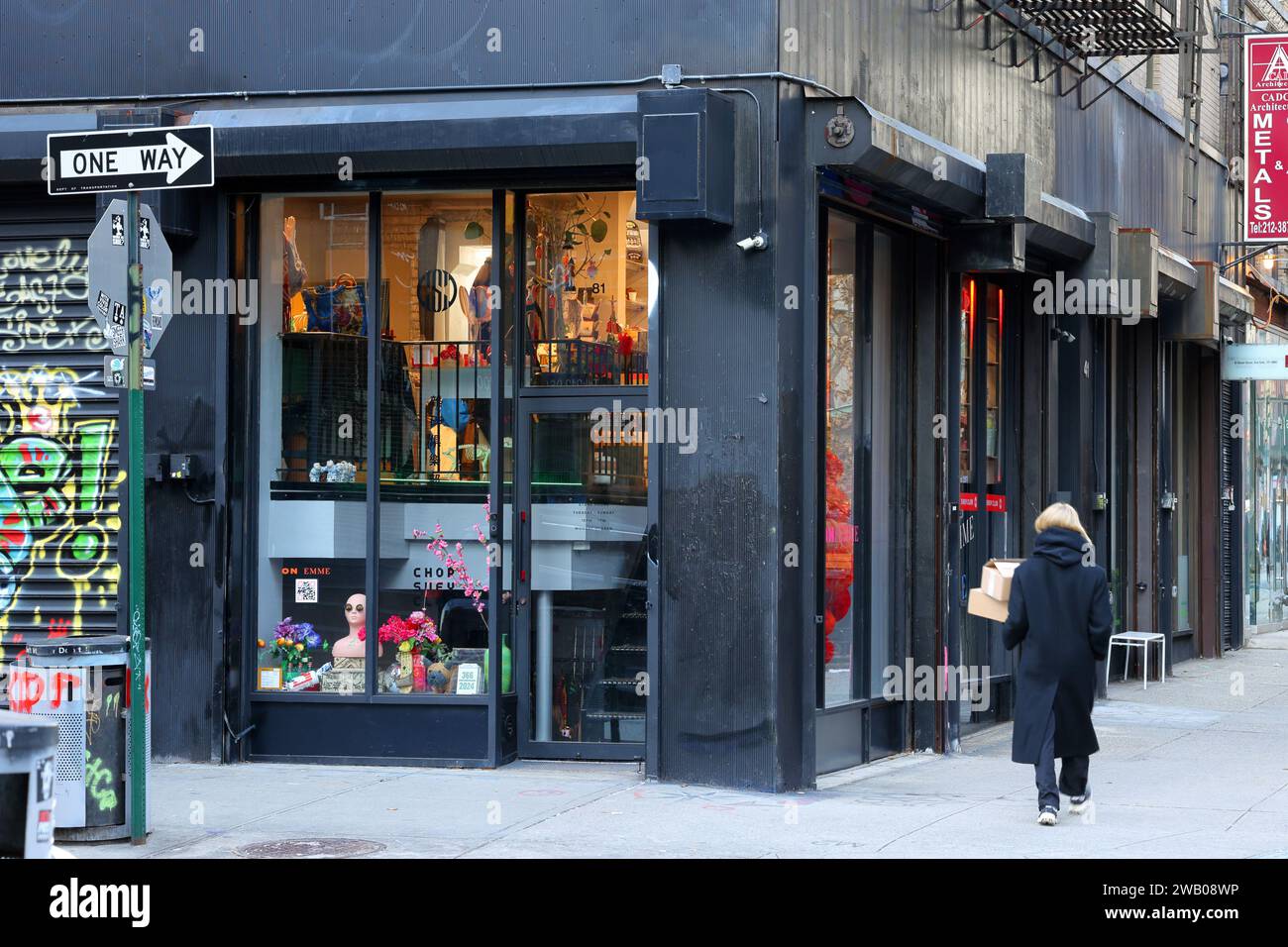 Chop Suey Club, 81 Hester St, New York, NYC, Storefront einer zeitgenössischen chinesischen Design- und Kultur-Geschenkboutique in Manhattans Lower East Side. Stockfoto
