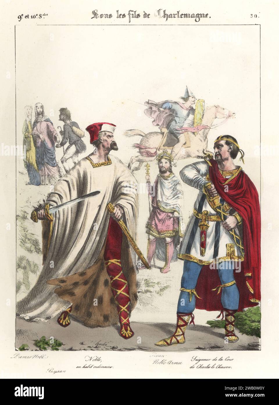 Früher Eine Adlige Am Hof 8 Buchstaben Adlige und Höflinge zeichnende Schwerter, Herrschaft von König Karl II