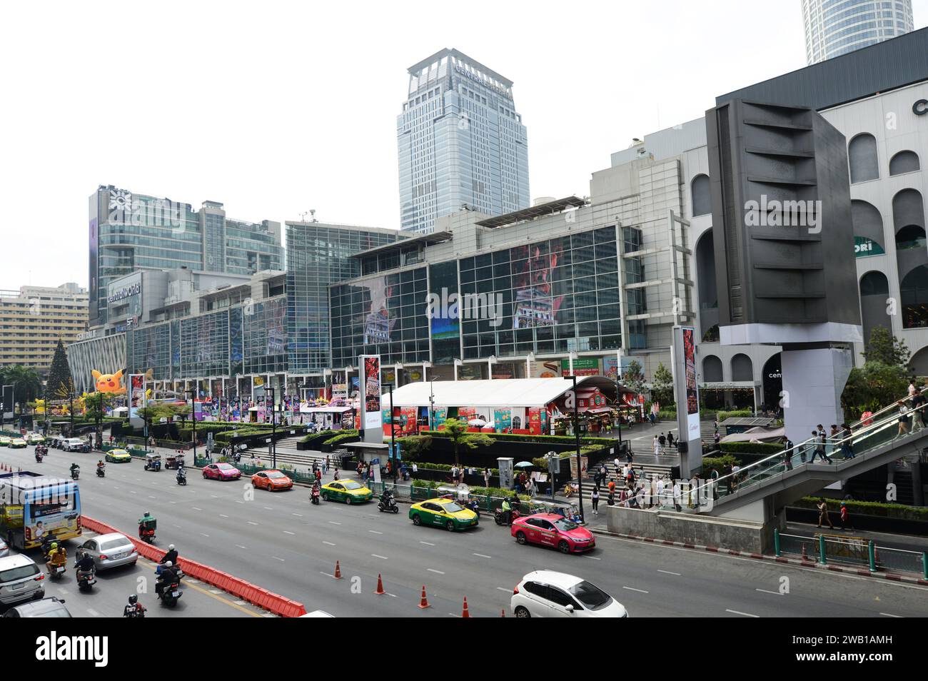 Das Einkaufszentrum Cental World auf der Rama I rd. In Bangkok, Thailand. Stockfoto