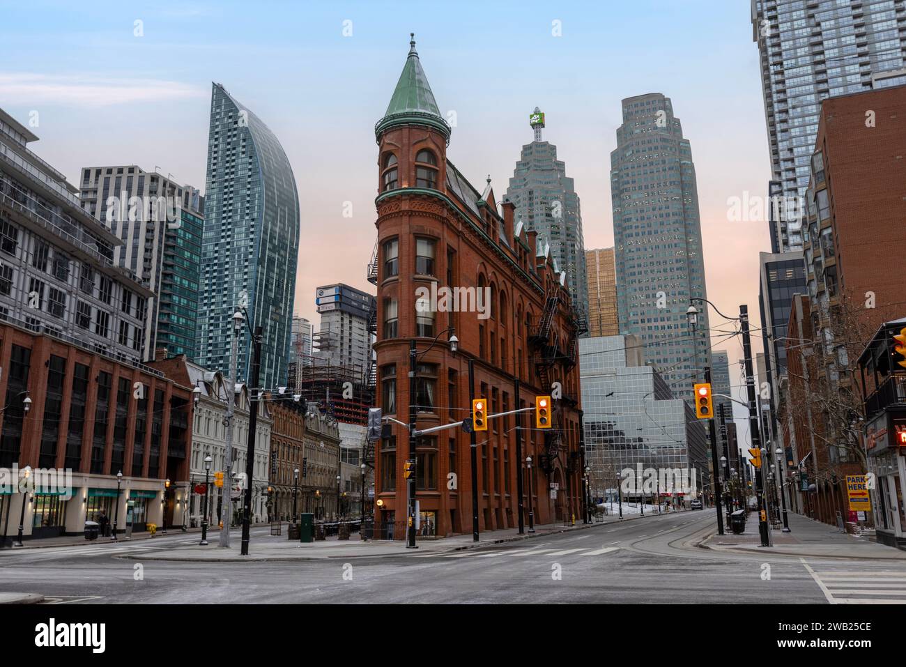 Gooderham Building im Zentrum von Toronto, Ontario, Kanada Stockfoto