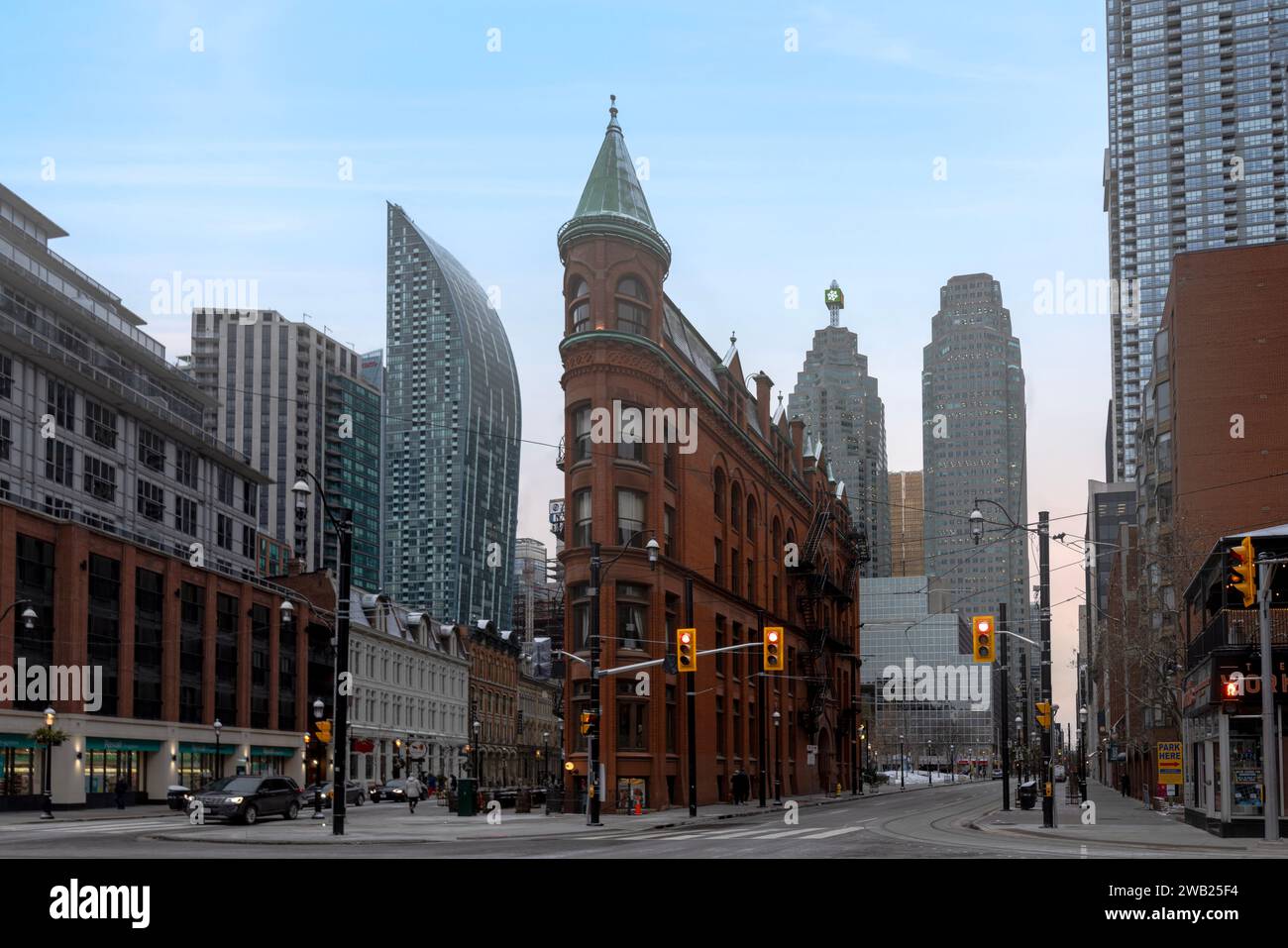 Gooderham Building im Zentrum von Toronto, Ontario, Kanada Stockfoto