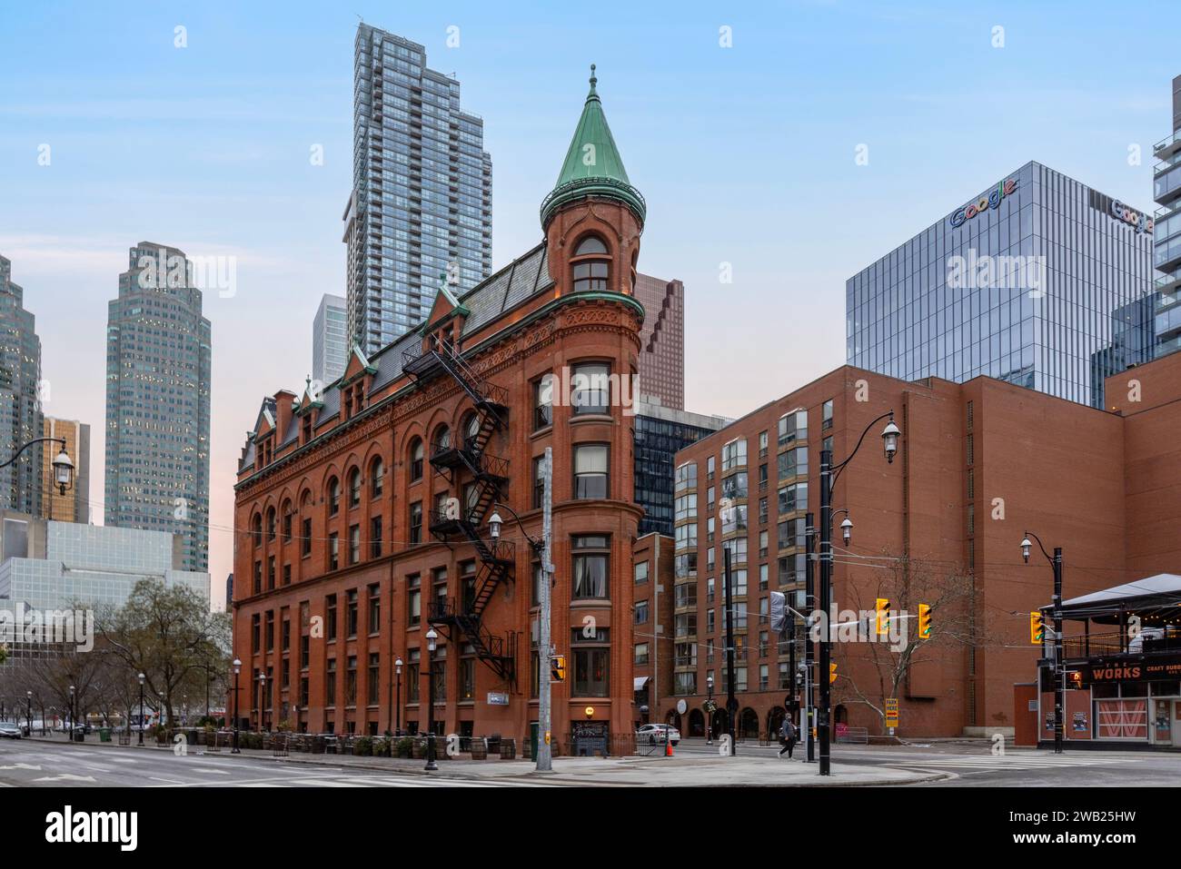 Gooderham Building im Zentrum von Toronto, Ontario, Kanada Stockfoto