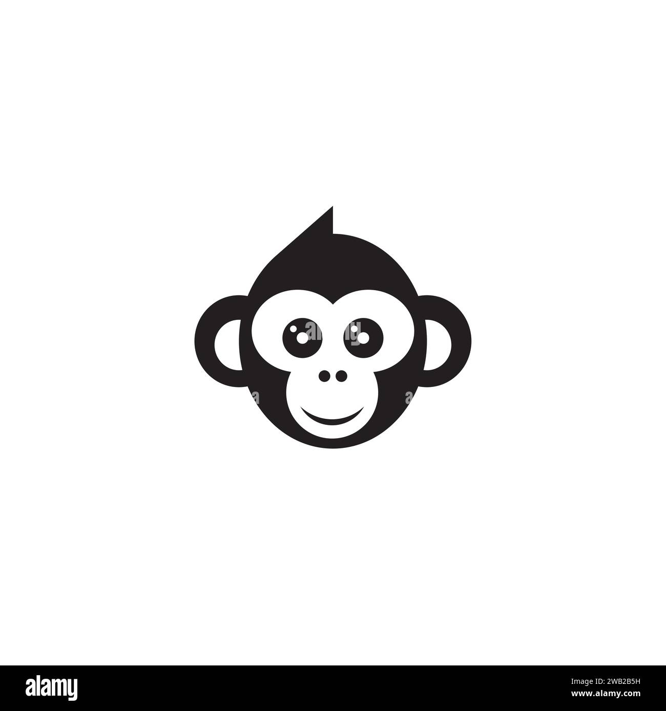 Affenlogo oder Icon-Design Stock Vektor