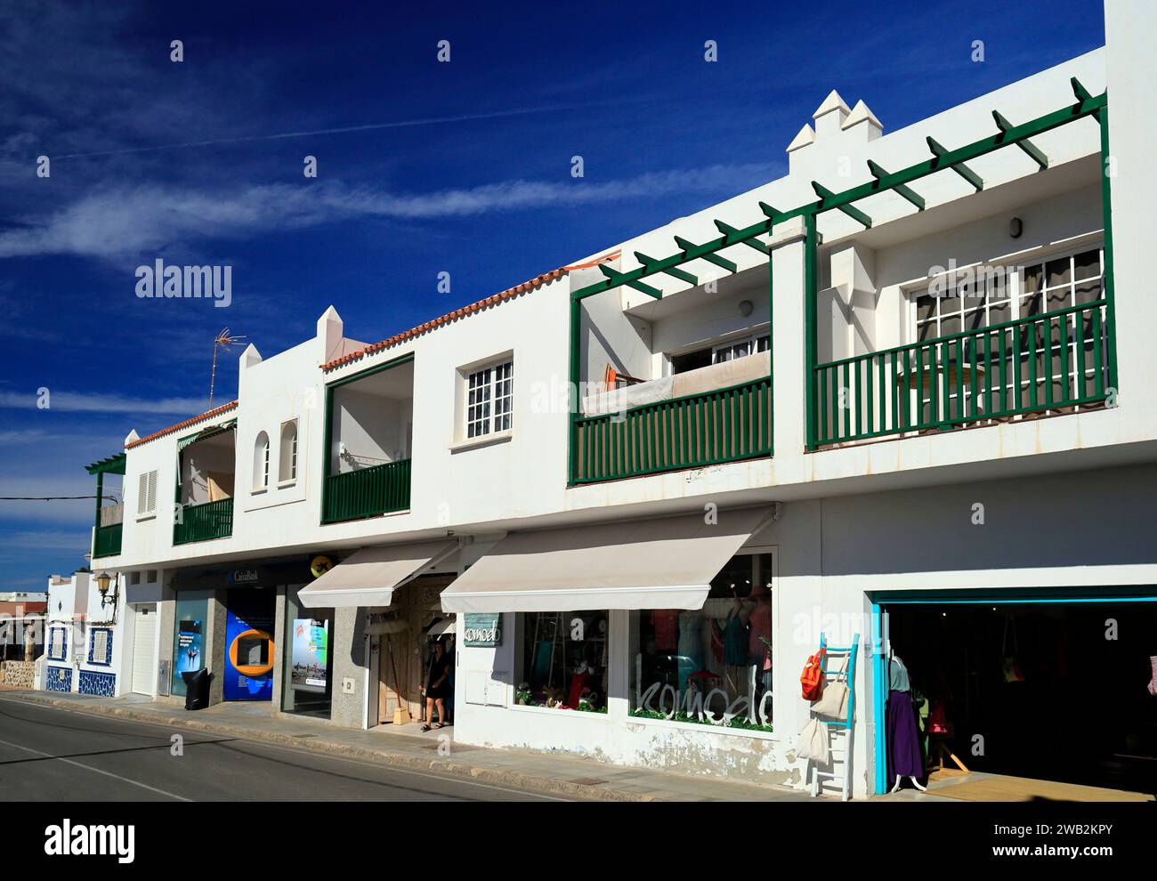 Dorf El Cotillo, Fuerteventura, Kanarische Inseln, Spanien. Stockfoto