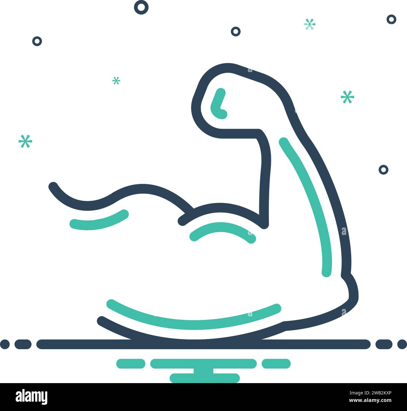 Symbol für Arm, Oberschenkel Stock Vektor