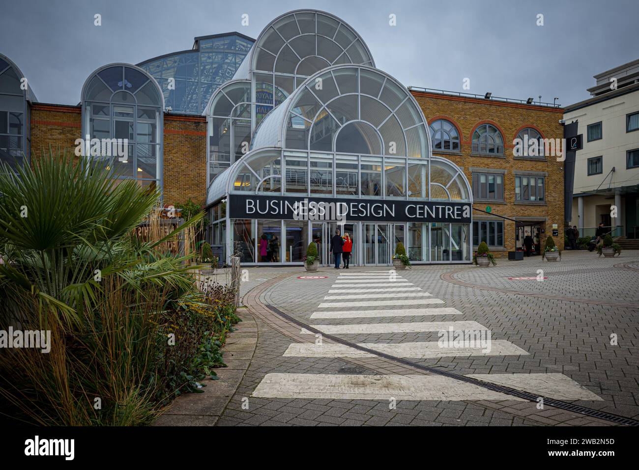 Business Design Center Islington London. Ursprünglich wurde die Royal Agricultural Hall eröffnet, die im Jahre 1986 zum Business Design Center umgebaut wurde. Stockfoto