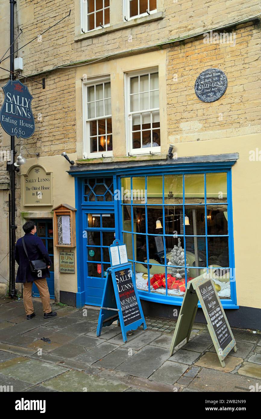 Sally Lunn's Eating House, Bath, Somerset. Stockfoto