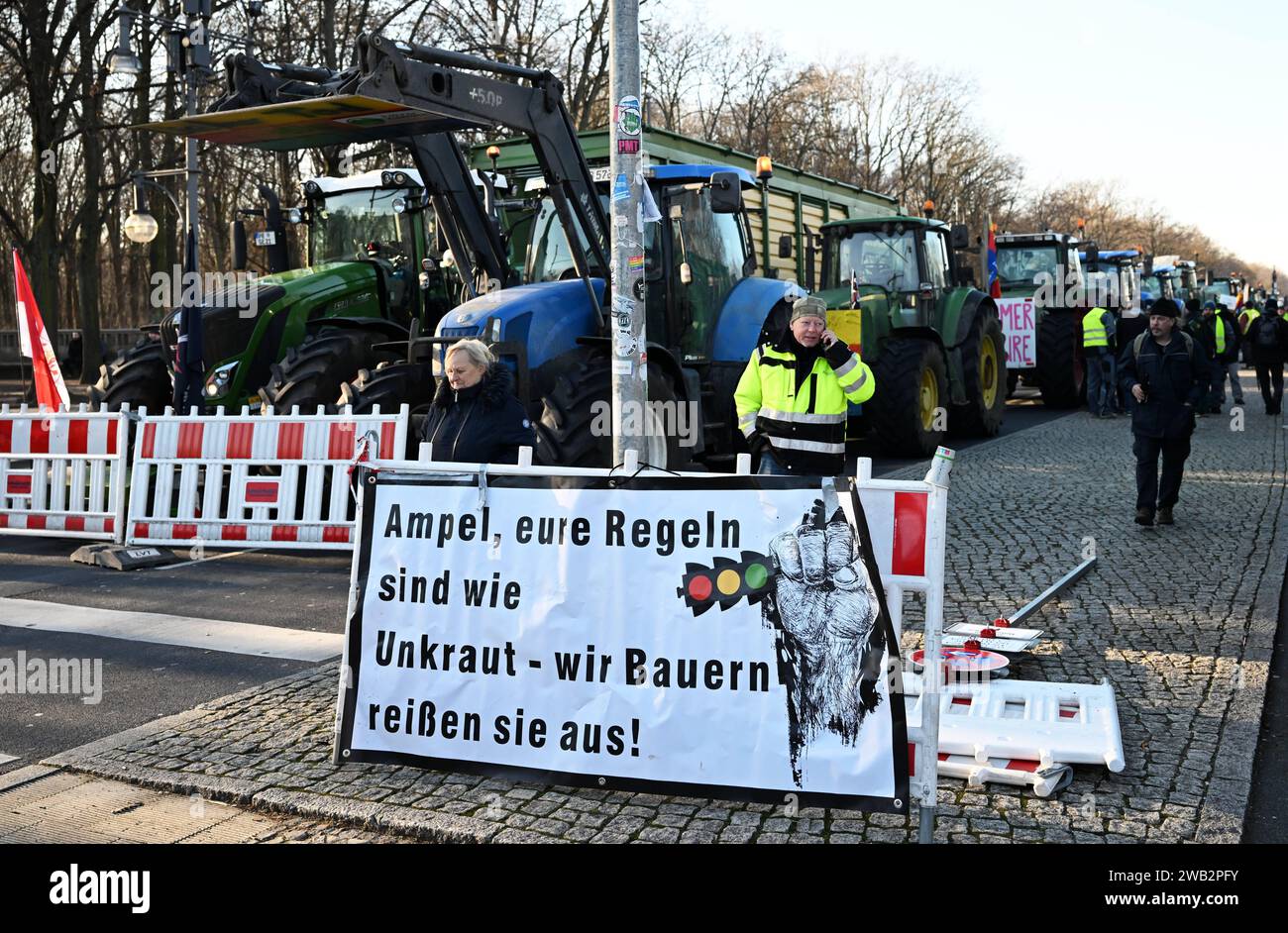 Berlin, Stadtbild, Aktionswoche des Deutschen Bauernverbandes zu den ...