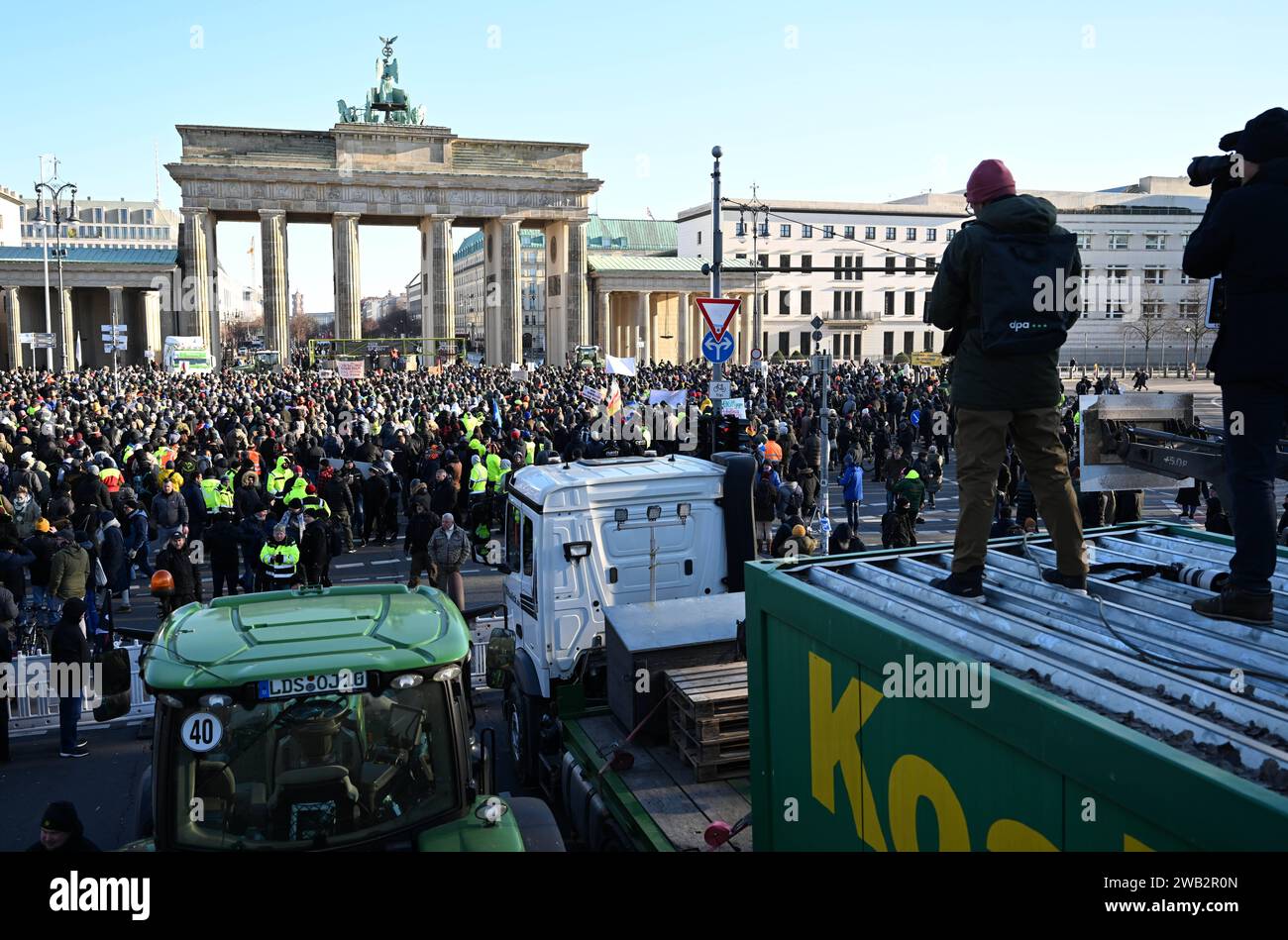 Berlin, Stadtbild, Aktionswoche Des Deutschen Bauernverbandes Zu Den ...