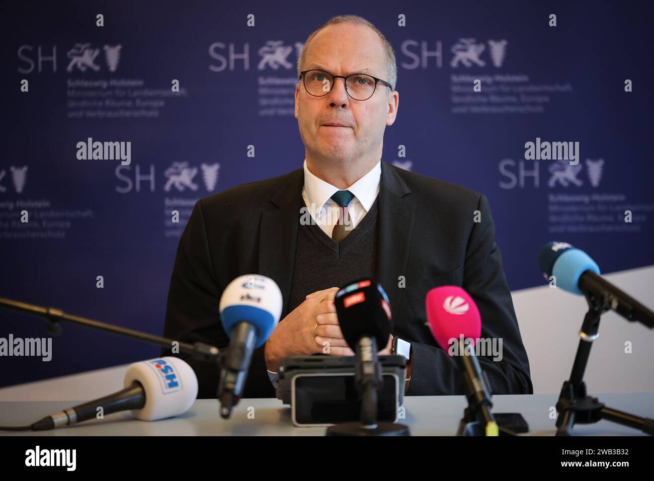 Kiel, Deutschland. Januar 2024. Werner Schwarz (CDU), Minister für