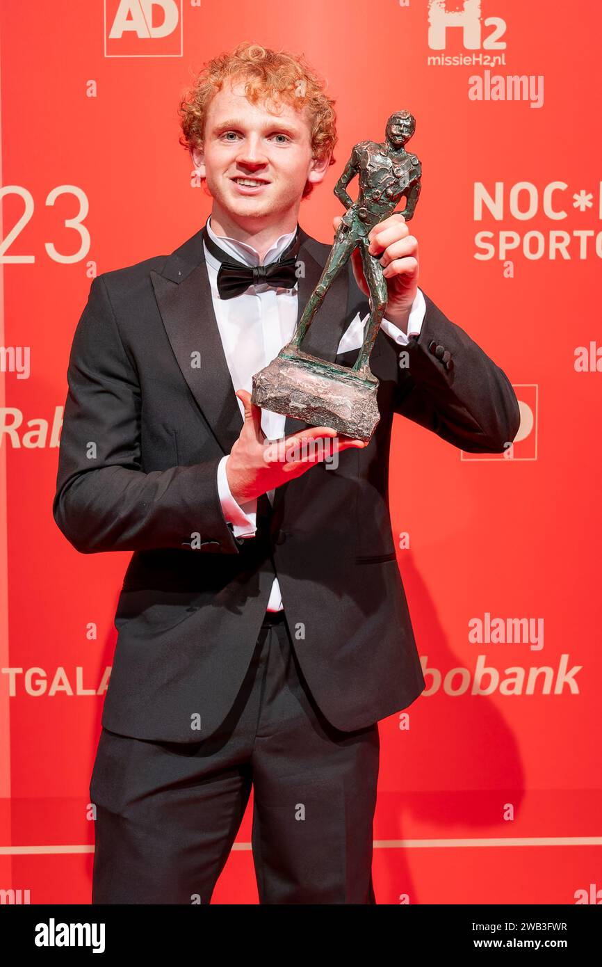 UTRECHT, NIEDERLANDE - 20. DEZEMBER: Joel de Jong während der NOC*NSF Sportgala 2023 bei DeFabrique am 20. Dezember 2023 in Utrecht, Niederlande. (Foto: Joris Verwijst/BSR Agency) Stockfoto