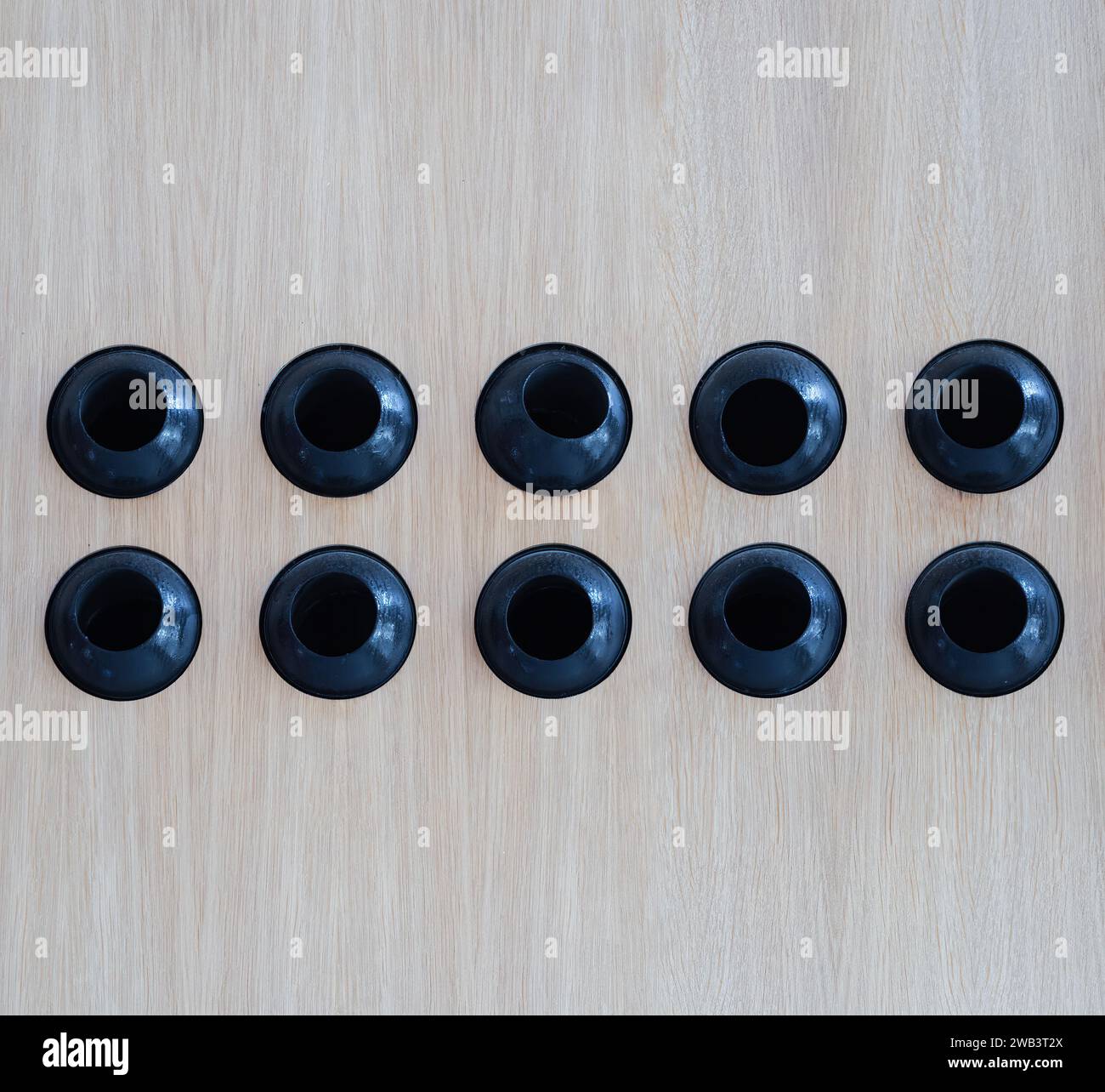 Abstrakte Hintergrundfotografie mit runden Kugeln - Negativraum Stockfoto