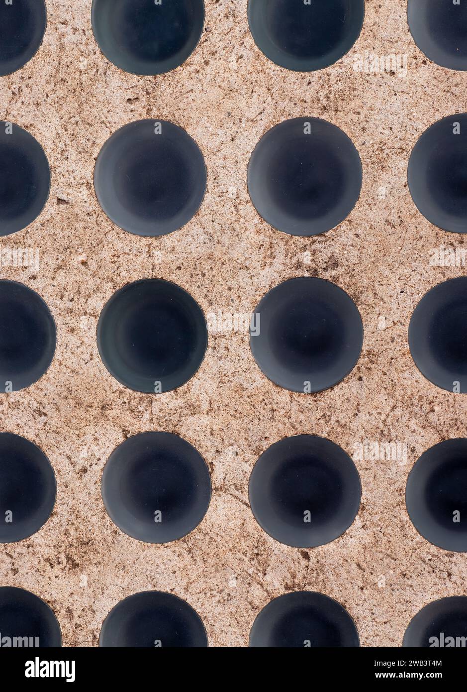 Abstrakte Hintergrundfotografie mit runden Kugeln - Negativraum Stockfoto