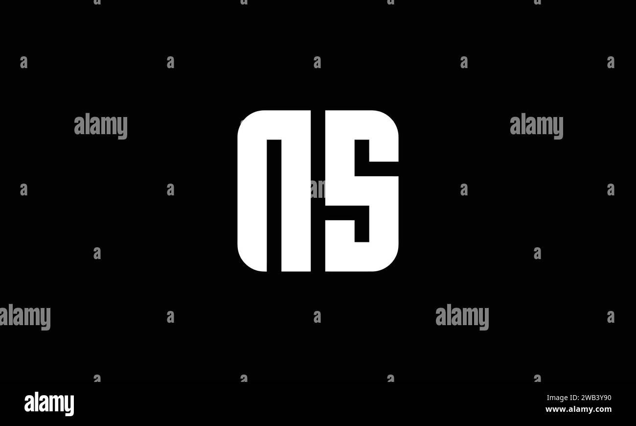 NS Letter Logo Alphabet Design Symbol Vektor Symbol Stock Vektor