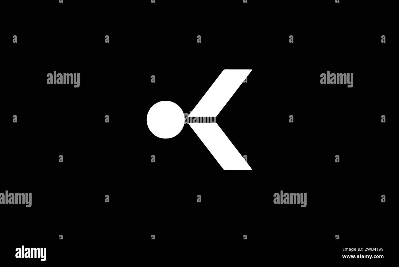 Design-Vorlage mit dem Logo „Letter K“ Stock Vektor