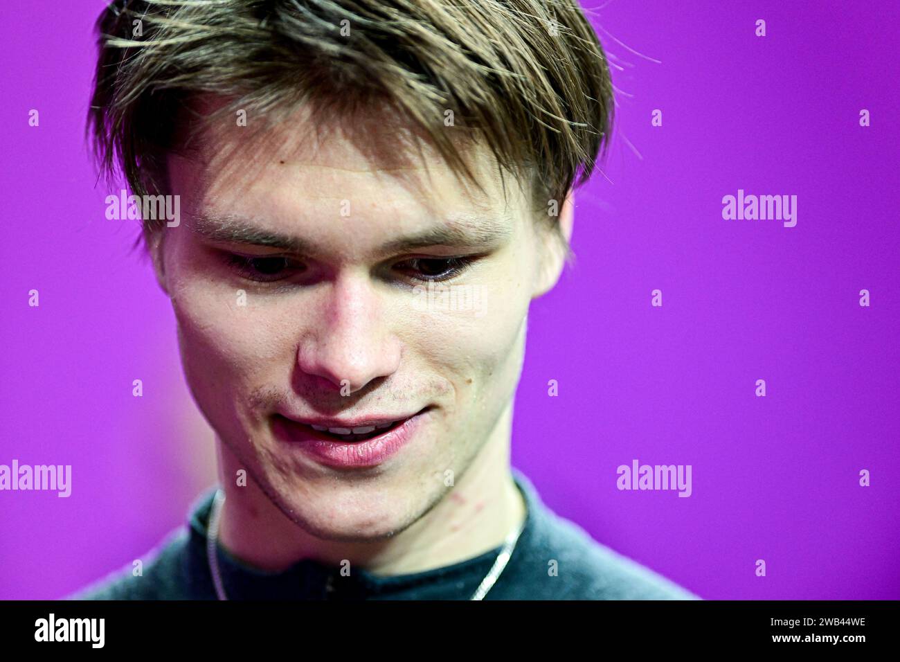 Deniss VASILJEVS (LAT), während des MännerTrainings, bei der ISU