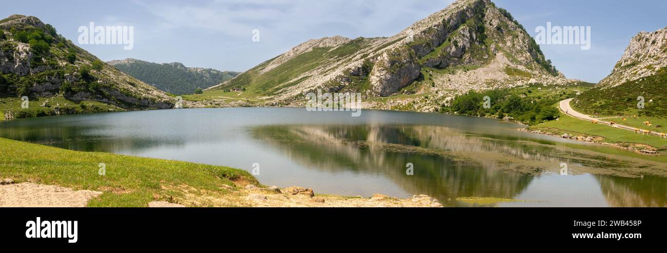 Lago de Erol Covadonga Nordspanien Stockfoto