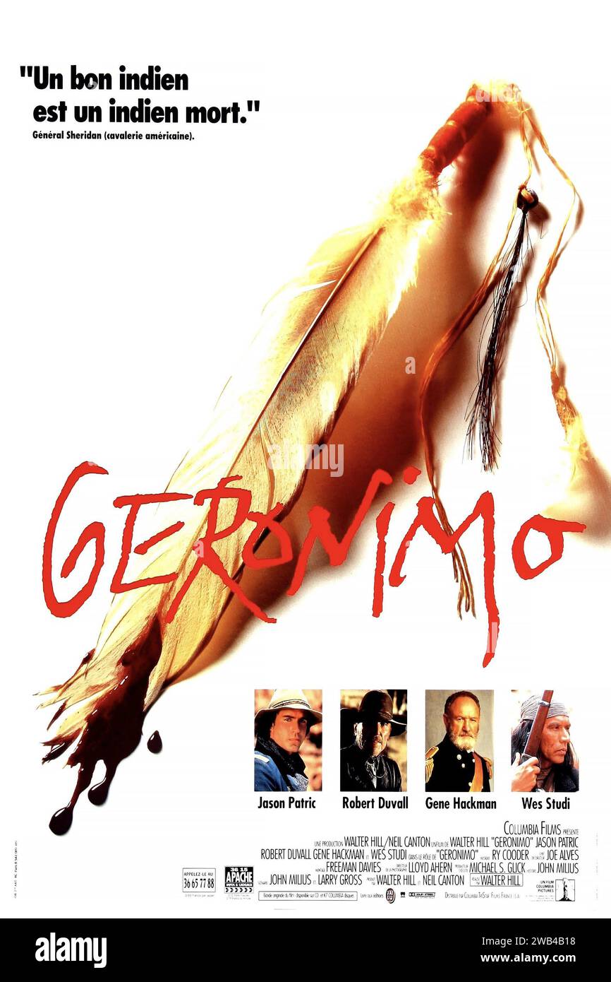 Geronimo: An American Legend Year: 1994 USA Regie: Walter Hill französisches Poster Stockfoto
