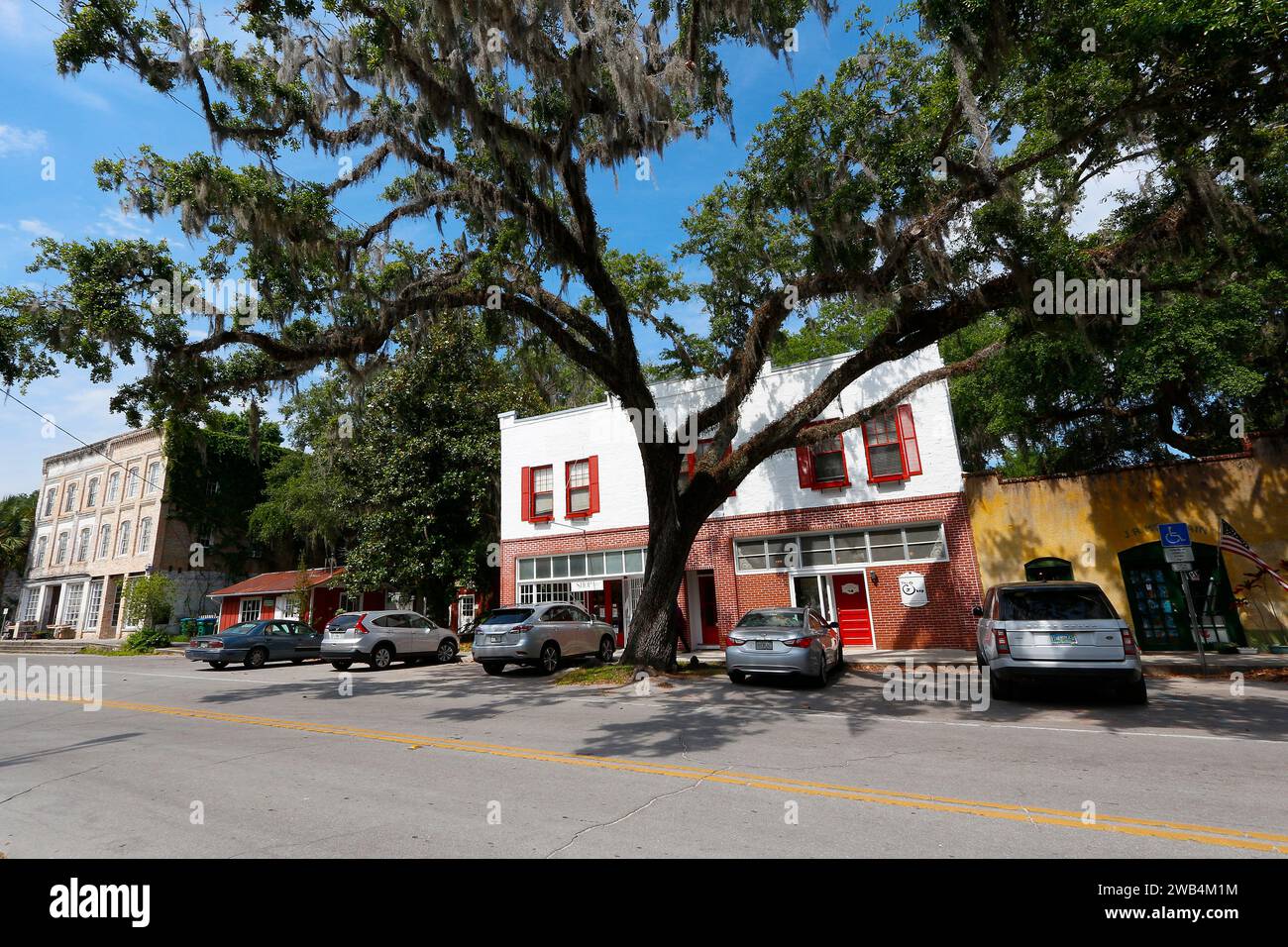 Die historische Stadt Micanopy wurde 1821 südlich von Gainesville im Alachua County, Florida, gegründet Stockfoto