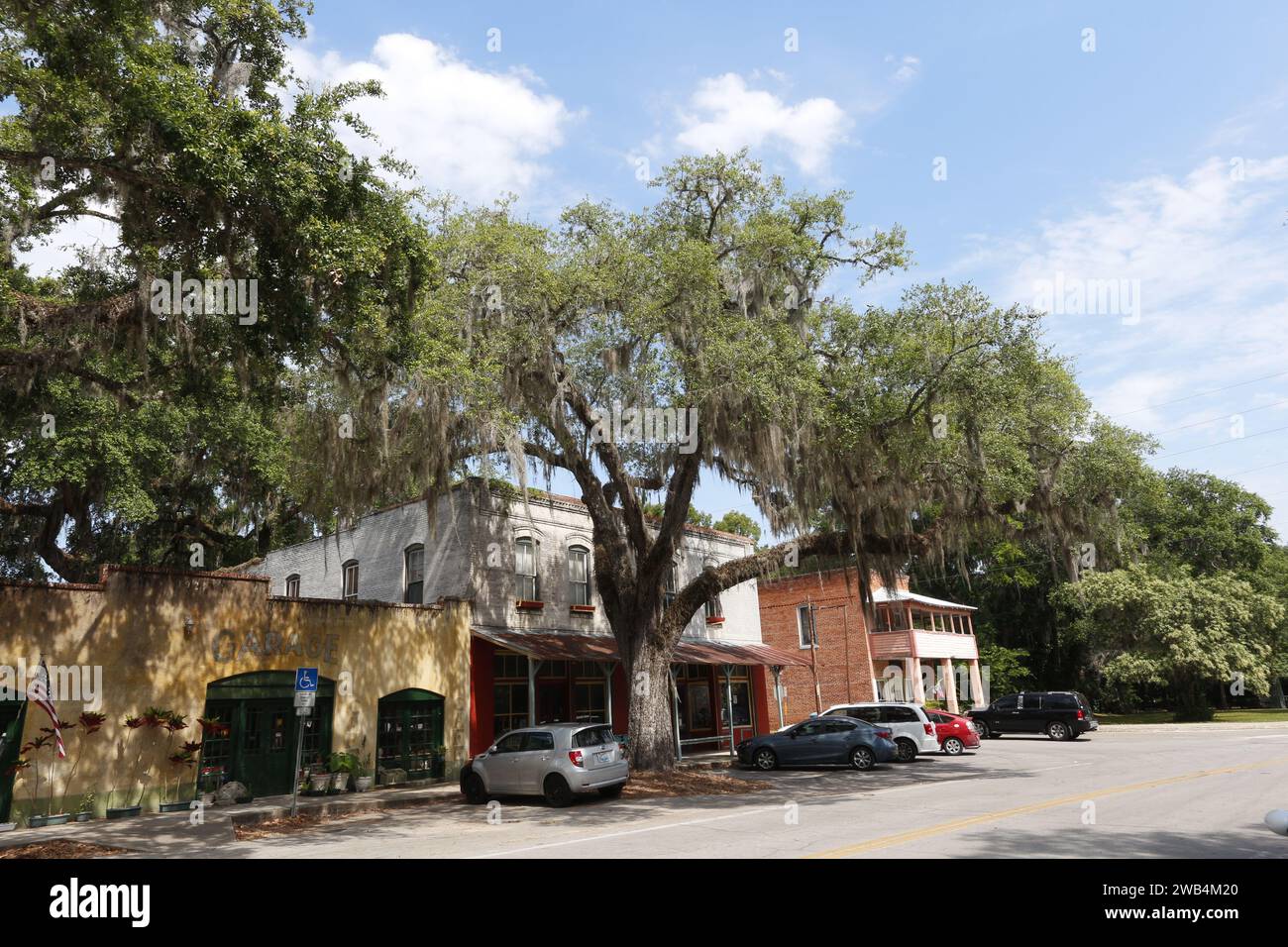 Die historische Stadt Micanopy wurde 1821 südlich von Gainesville im Alachua County, Florida, gegründet Stockfoto