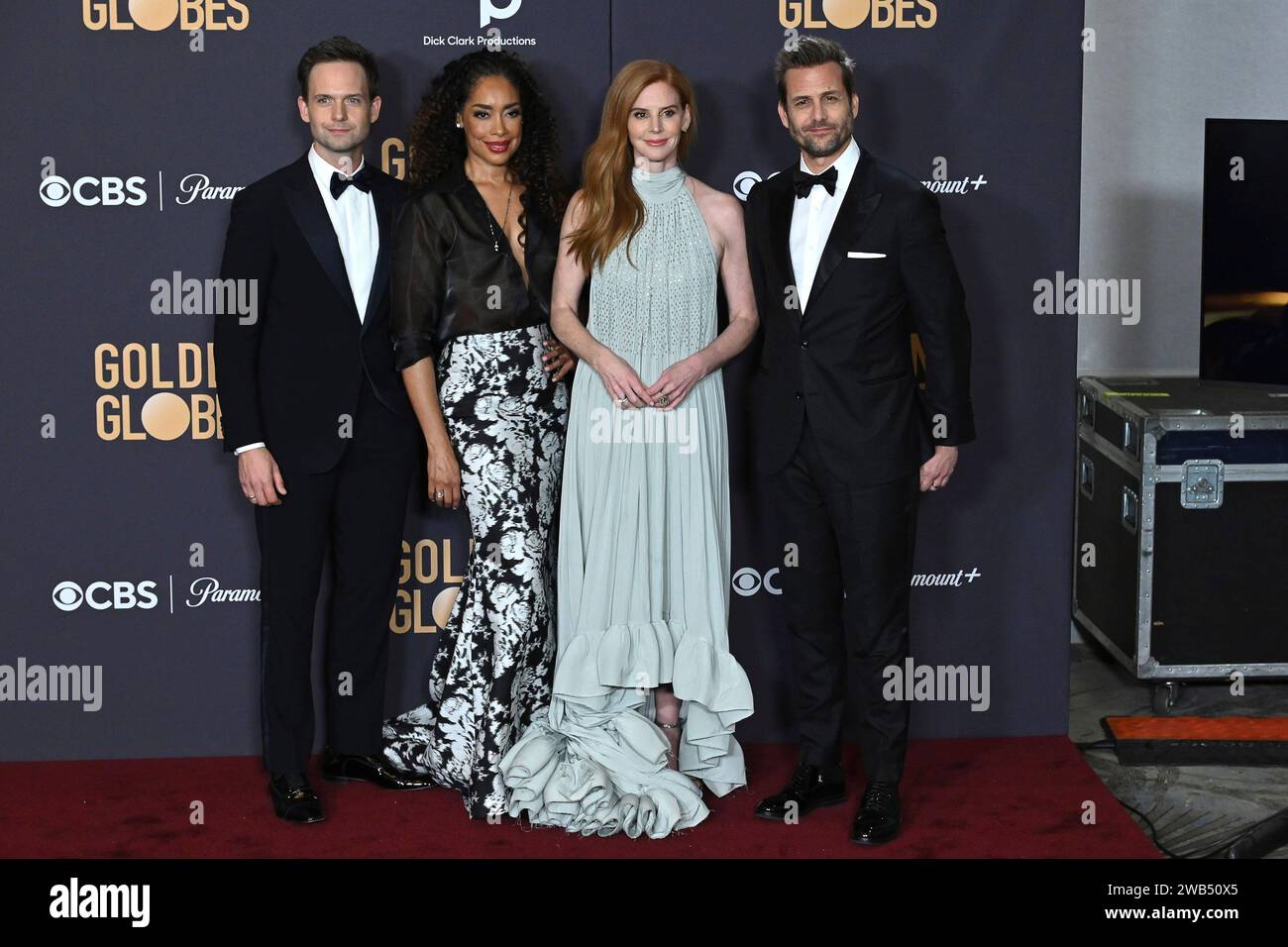 Gabriel Rafferty Patrick J. Adams, Gina Torres, Sarah Rafferty und Gabriel Macht bei der ...
