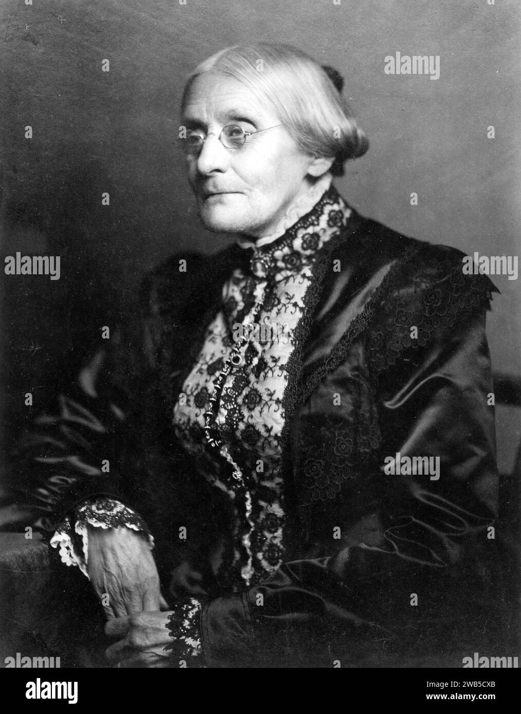Susan B. Anthony (1820 - 1906) amerikanischer Sozialreformer und Frauenrechtlerin Stockfoto