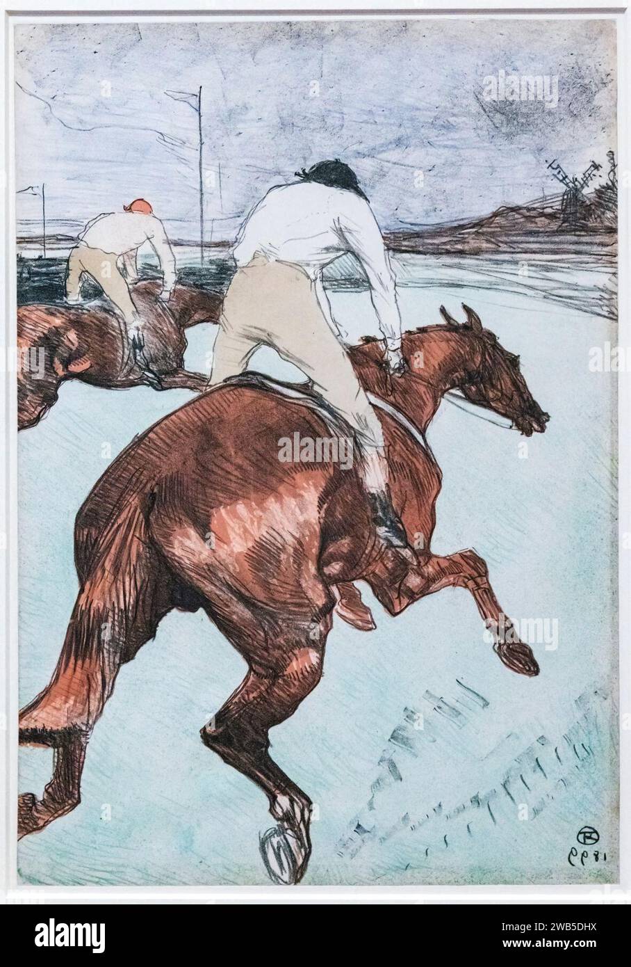 (Albi) Le Jockey - 1899 - Henri de Toulouse-Lautrec Stockfoto