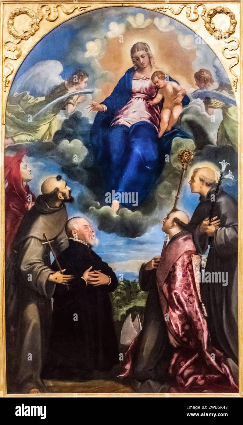 (Narbonne) Vierge dans la Gloire - Tintoretto Stockfoto