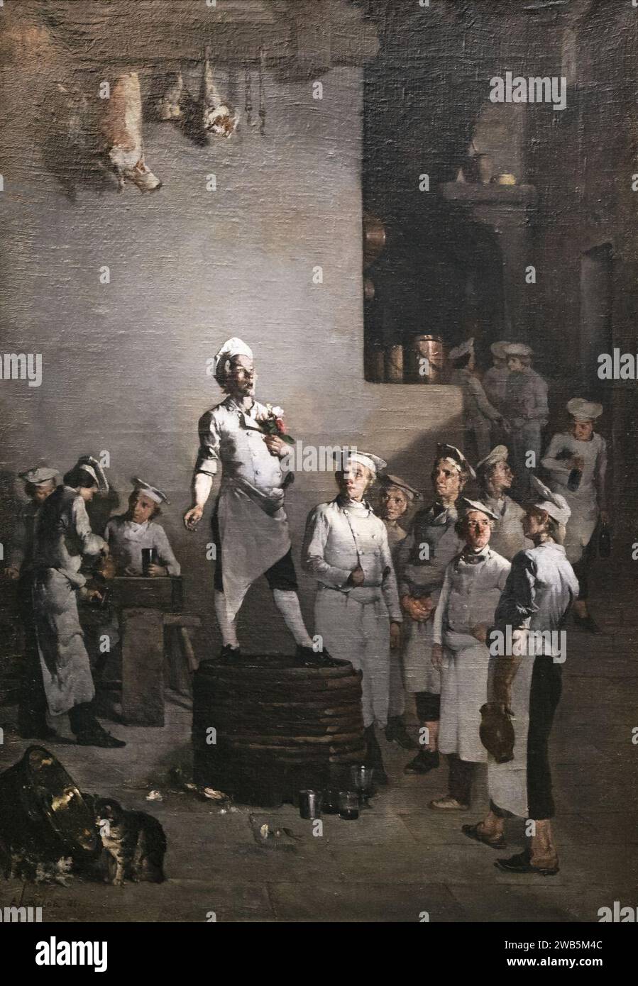 (Toulouse) - La fête du Chef (ou le joyeux Culinier) 1861 - Théodule Ribot Stockfoto
