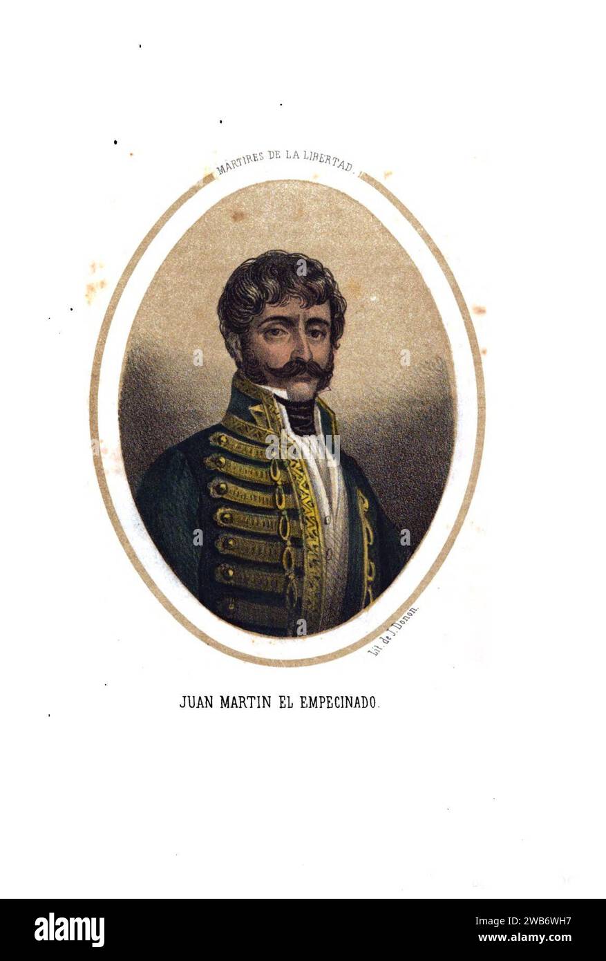 1853, Los Mártires de la libertad Española, Band II, Juan Martín el Empecinado. Stockfoto