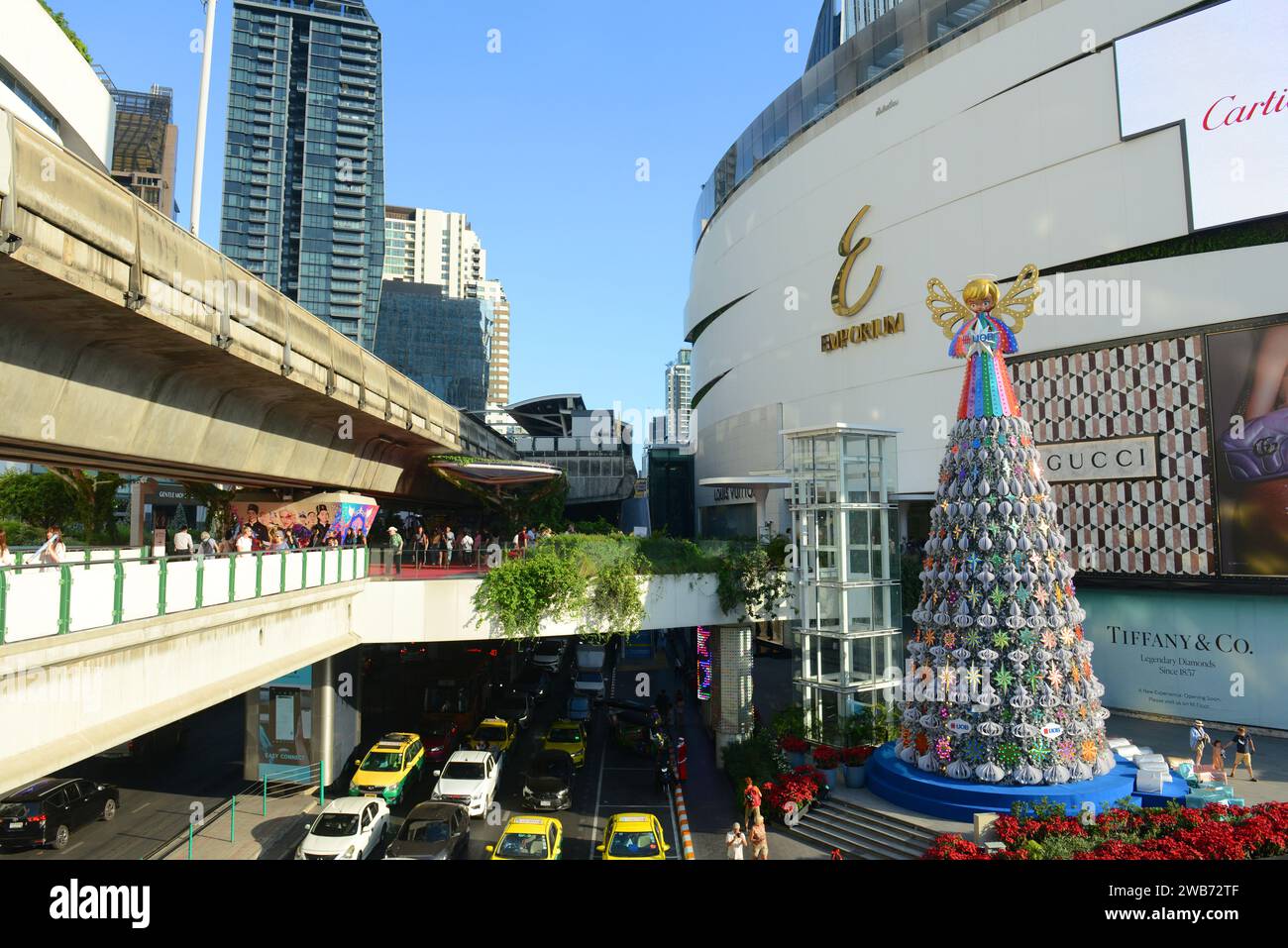 Das Einkaufszentrum Emporium auf der Sukhumvit Rd In Bangkok, Thailand. Stockfoto