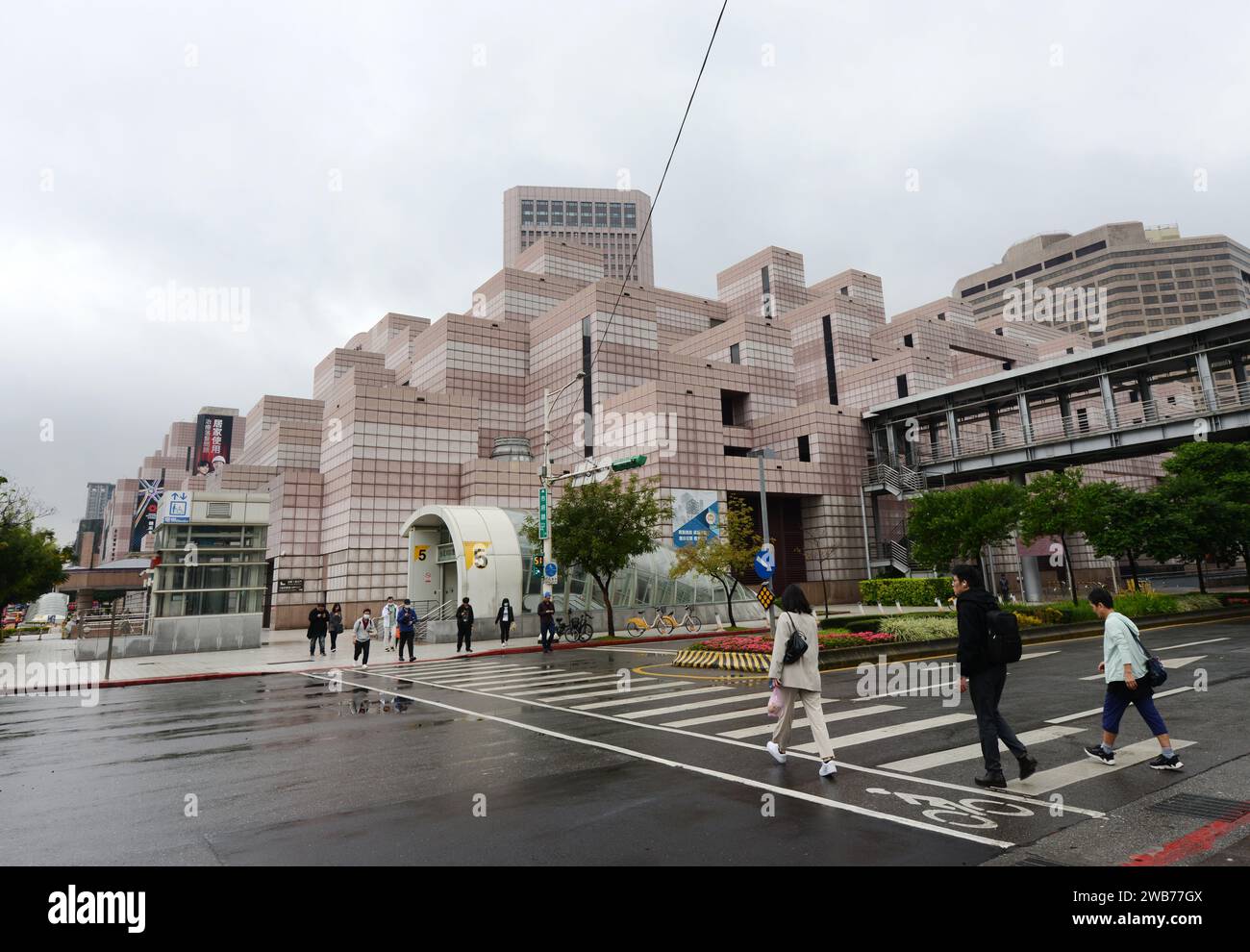 Taipei World Trade Center Kongresszentrum an der Xinyi Road in Taipei, Taiwan. Stockfoto