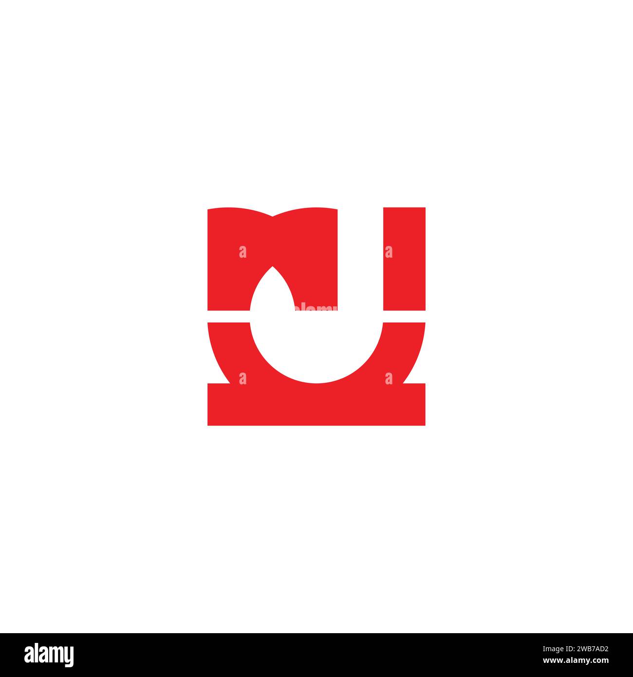 Letter mj einfacher geometrischer linearer Logo-Vektor Stock Vektor