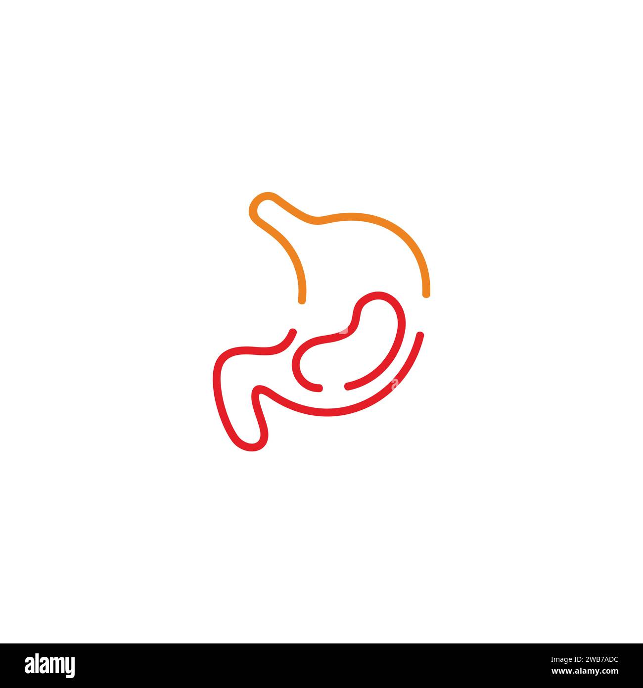 Heiße kranke Magenschmerzen Symbol Vektor Stock Vektor