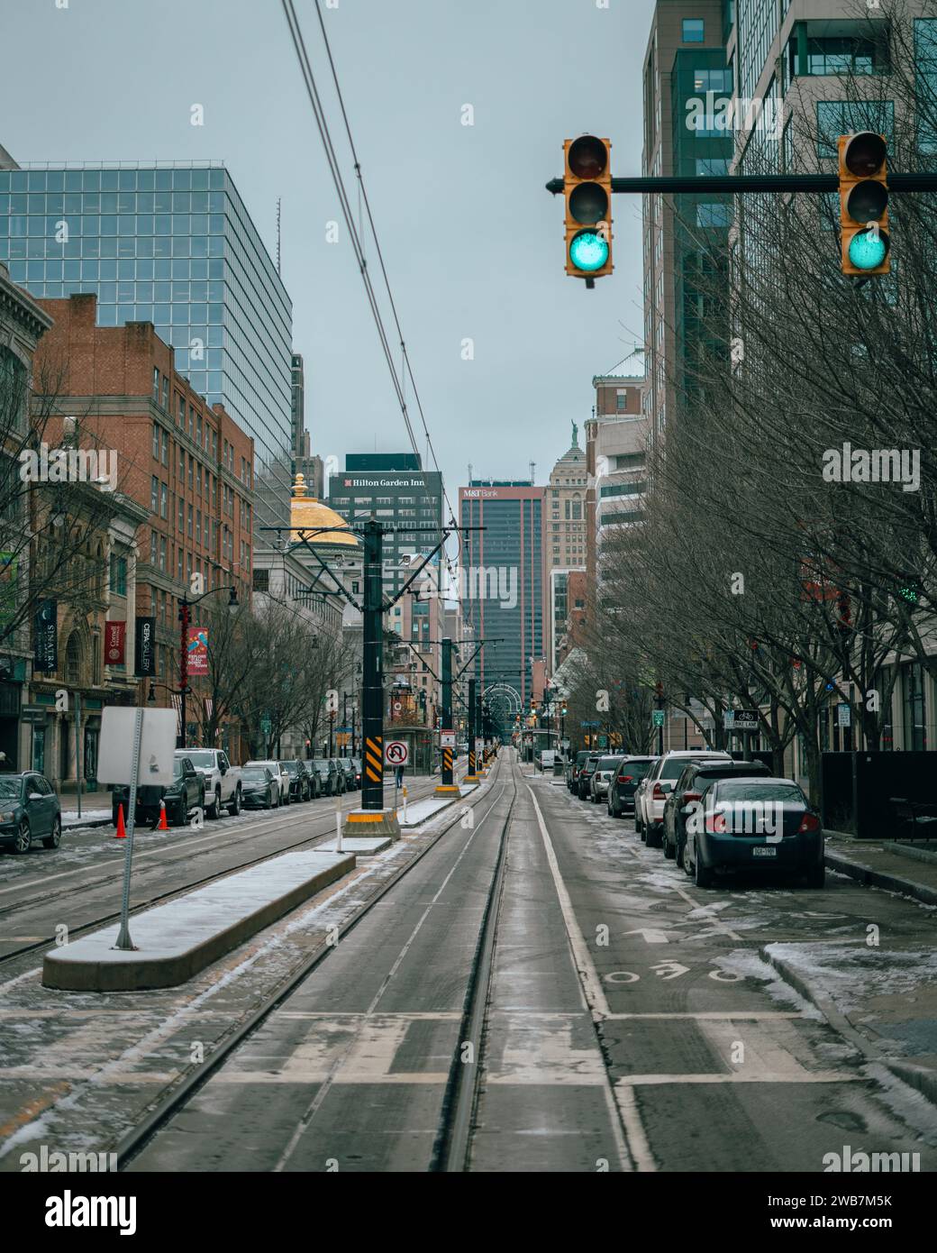 Main Street in Buffalo, New York Stockfoto