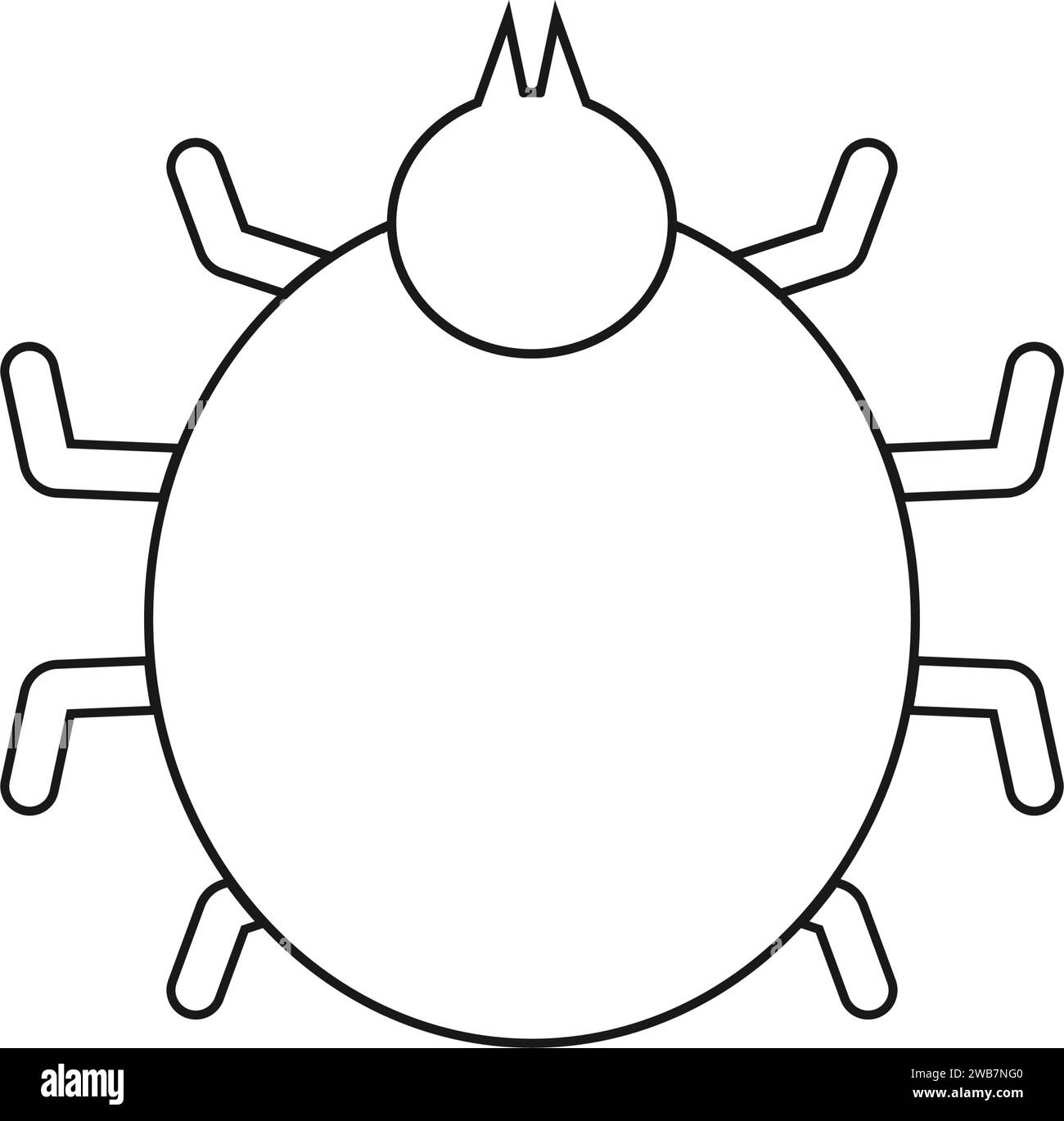 Hund Floh Icon Vektor Illustration Design Stock Vektor