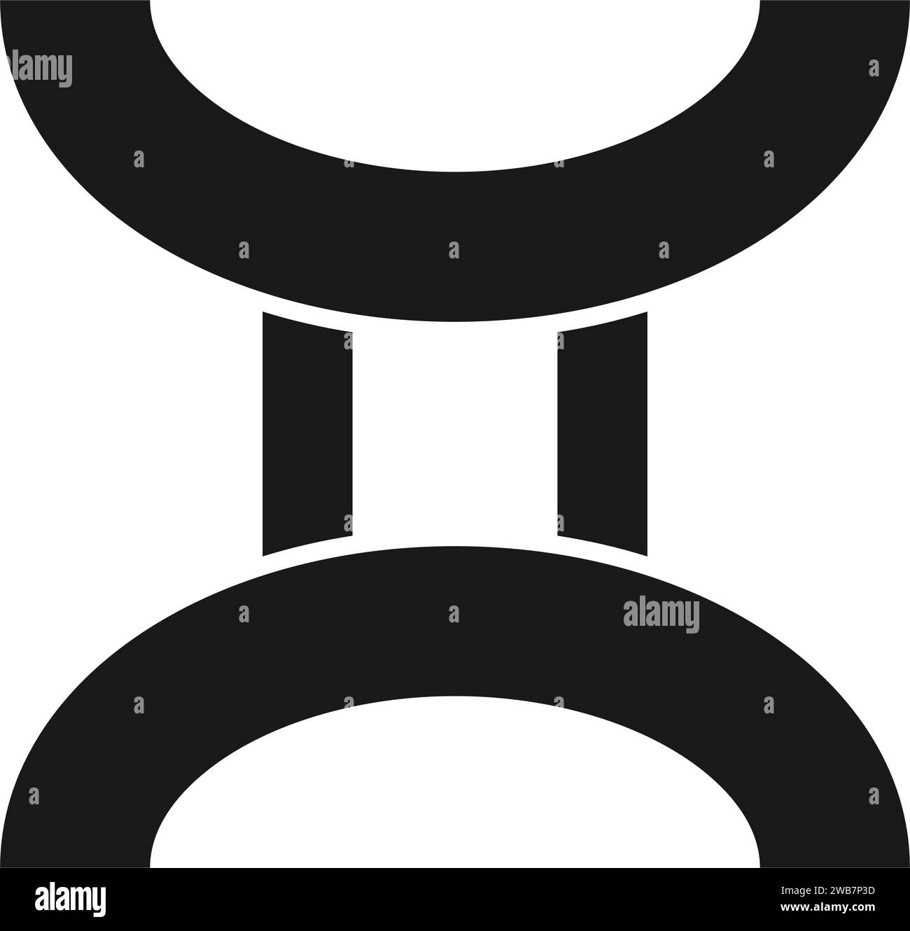 Zodiac Star Icon Gemini Symbol Vektor Illustration Design Stock Vektor