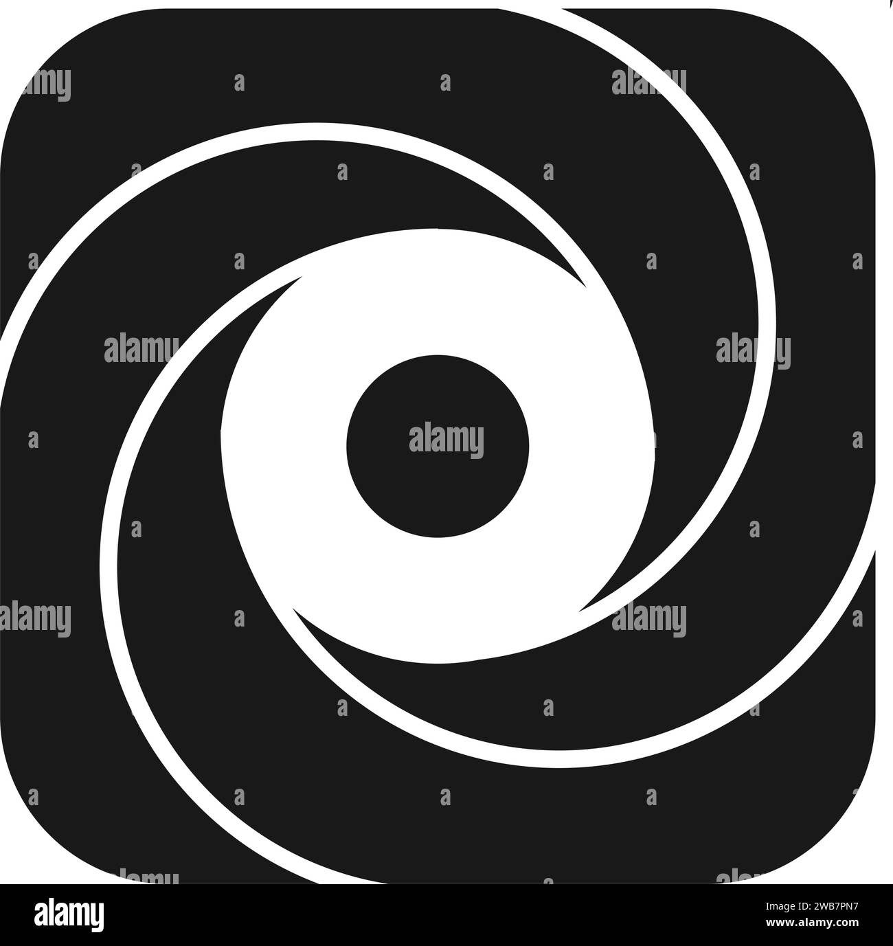 Quadratisches Logo Symbol Vektor Illustration Design Stock Vektor