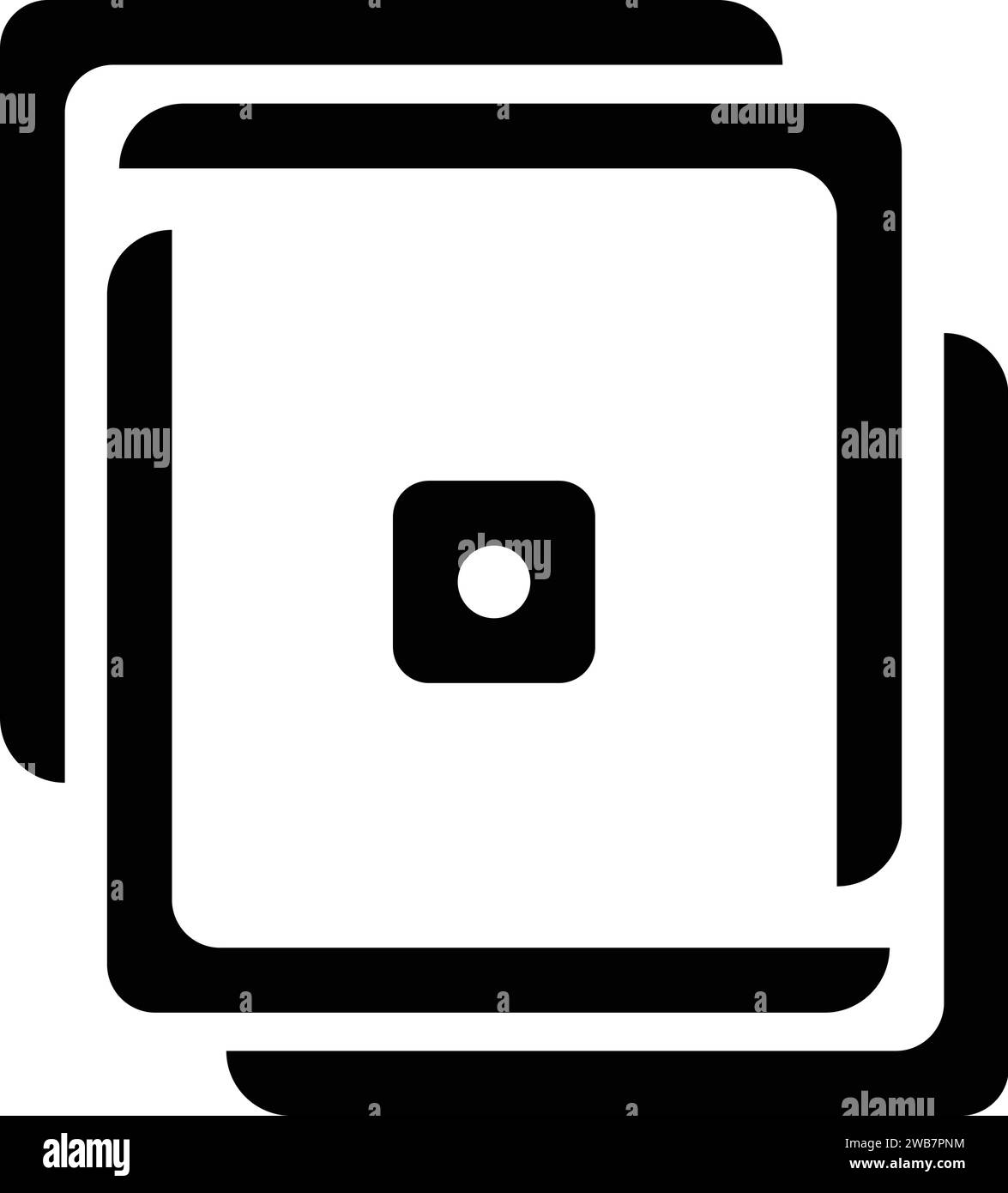 Quadratisches Logo Symbol Vektor Illustration Design Stock Vektor