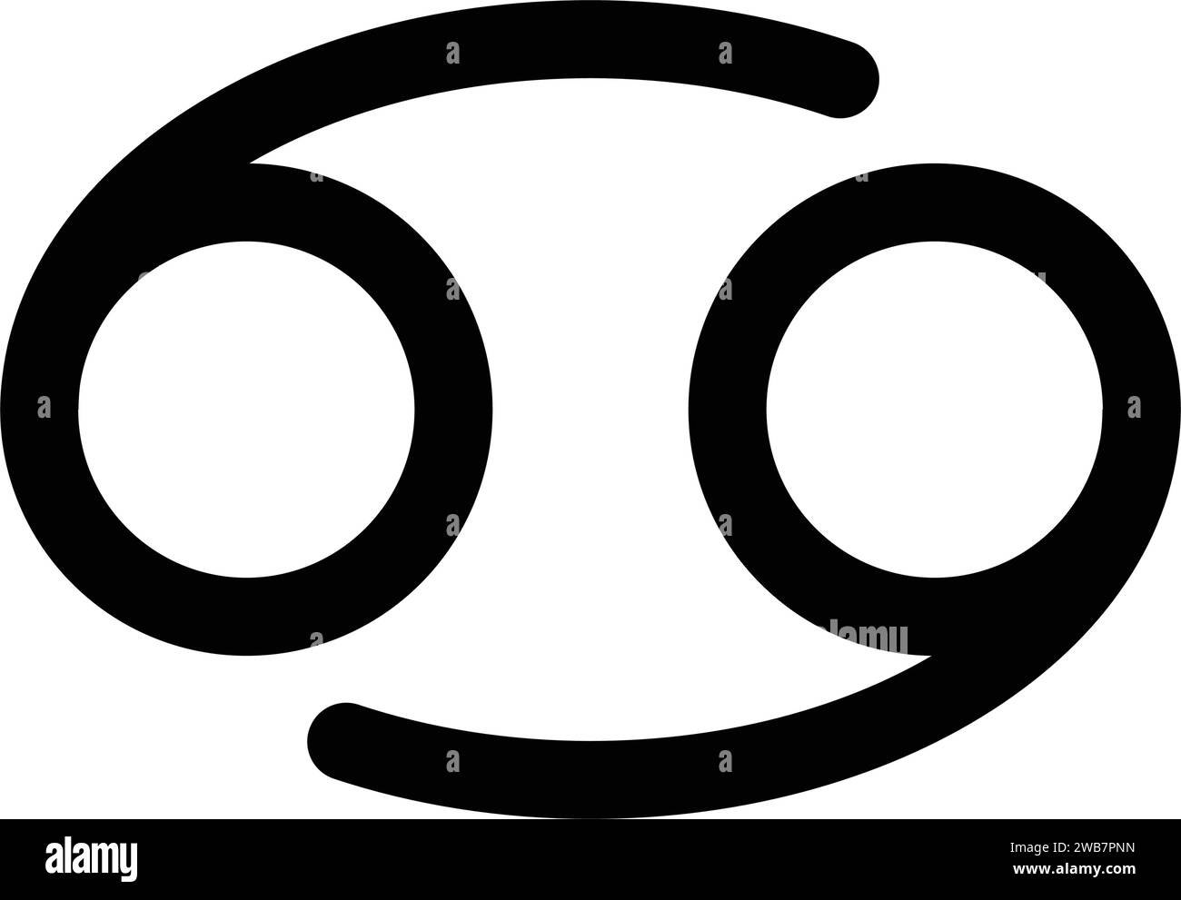 Krebs Stern Tierkreissymbol Symbol Vektor Illustration Design Stock Vektor