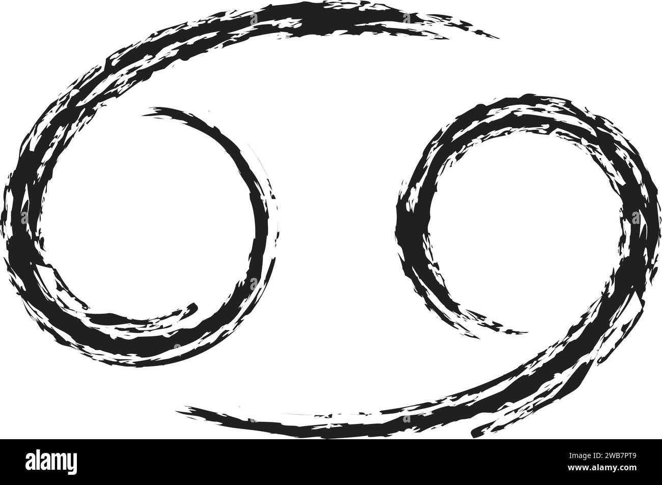 Krebs Stern Tierkreissymbol Symbol Vektor Illustration Design Stock Vektor