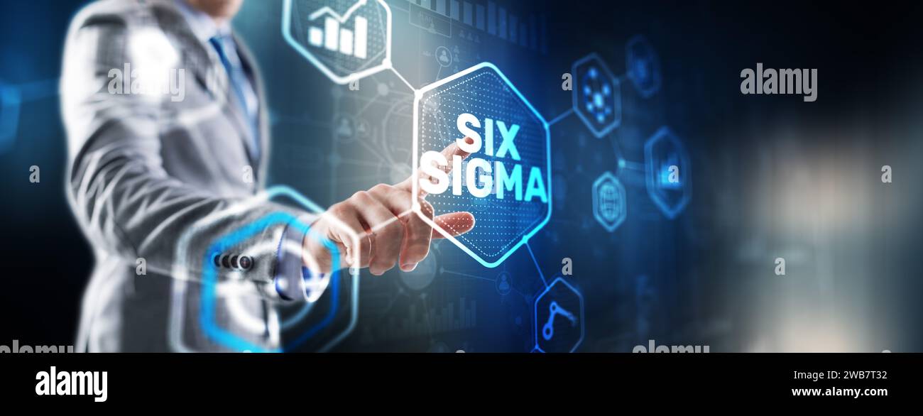 Six Sigma – Satz von Techniken und Werkzeugen zur Prozessverbesserung 2024 Stockfoto