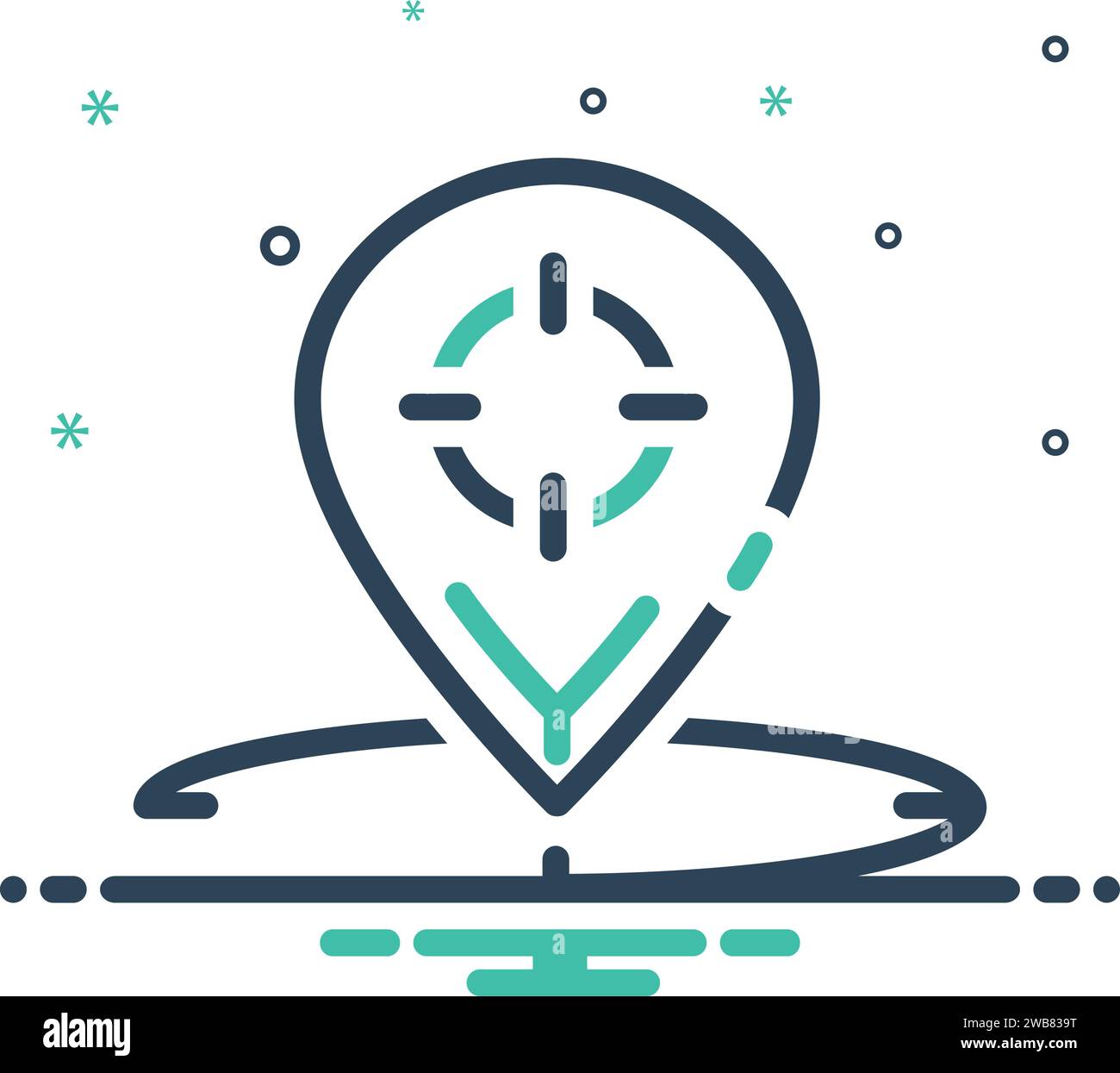 Symbol für Geo-Targeting Stock Vektor