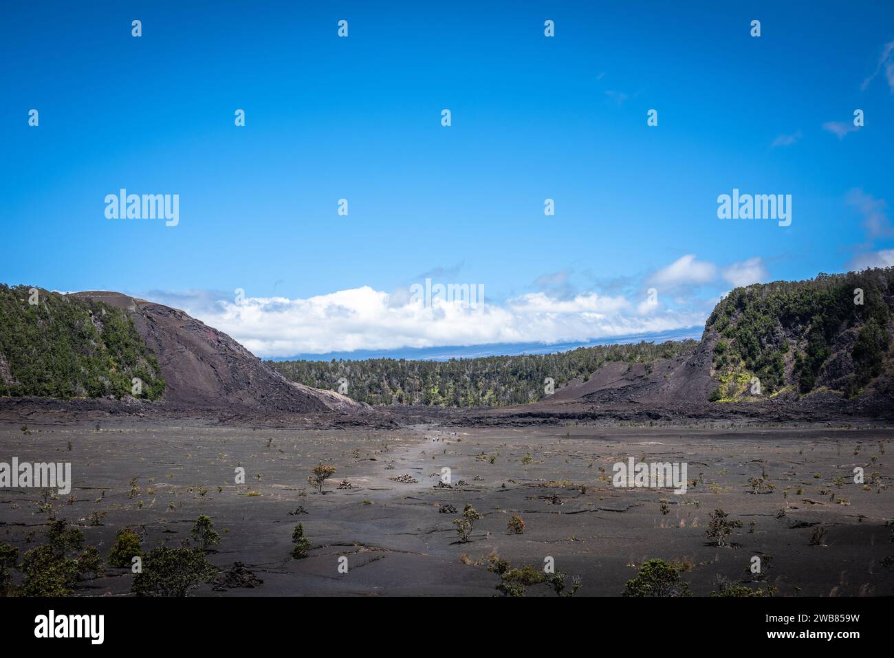 Big Island Hawaii, Vulcano-Nationalpark Stockfoto