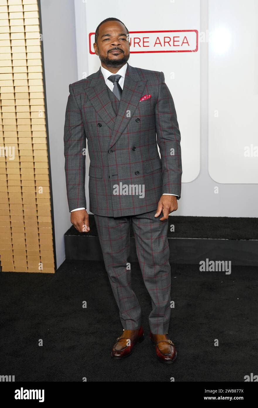 New York, Usa. Januar 2024. Regisseur F. Gary Gray nimmt an der Uraufführung von Netflix ''Lift'' im Jazz im Lincoln Center in New York City am 8. Januar 2024 Teil. (Foto: John Nacion/NurPhoto)0 Credit: NurPhoto SRL/Alamy Live News Stockfoto